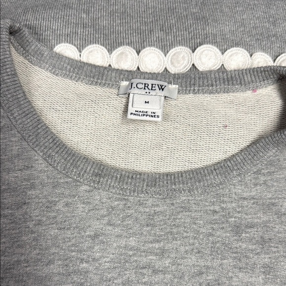 J. Crew Light Gray Sweater with Button Detail - Picture 7 of 7